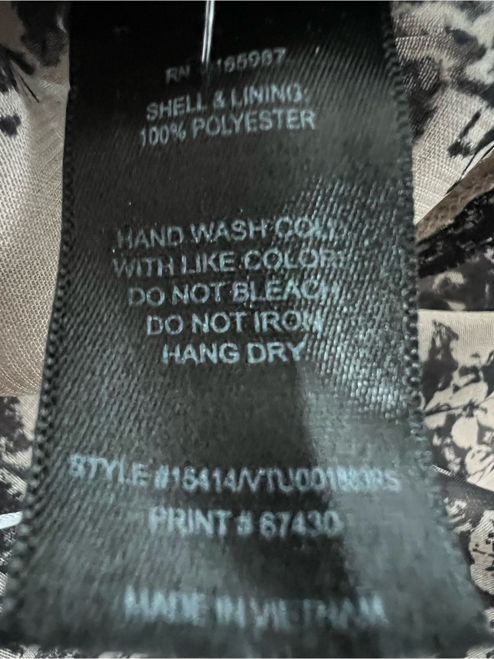 Kate & Lily Black Ivory Floral Smocked Waist Flutter Sleeve Maxi Dress Size 10 - Picture 13 of 13